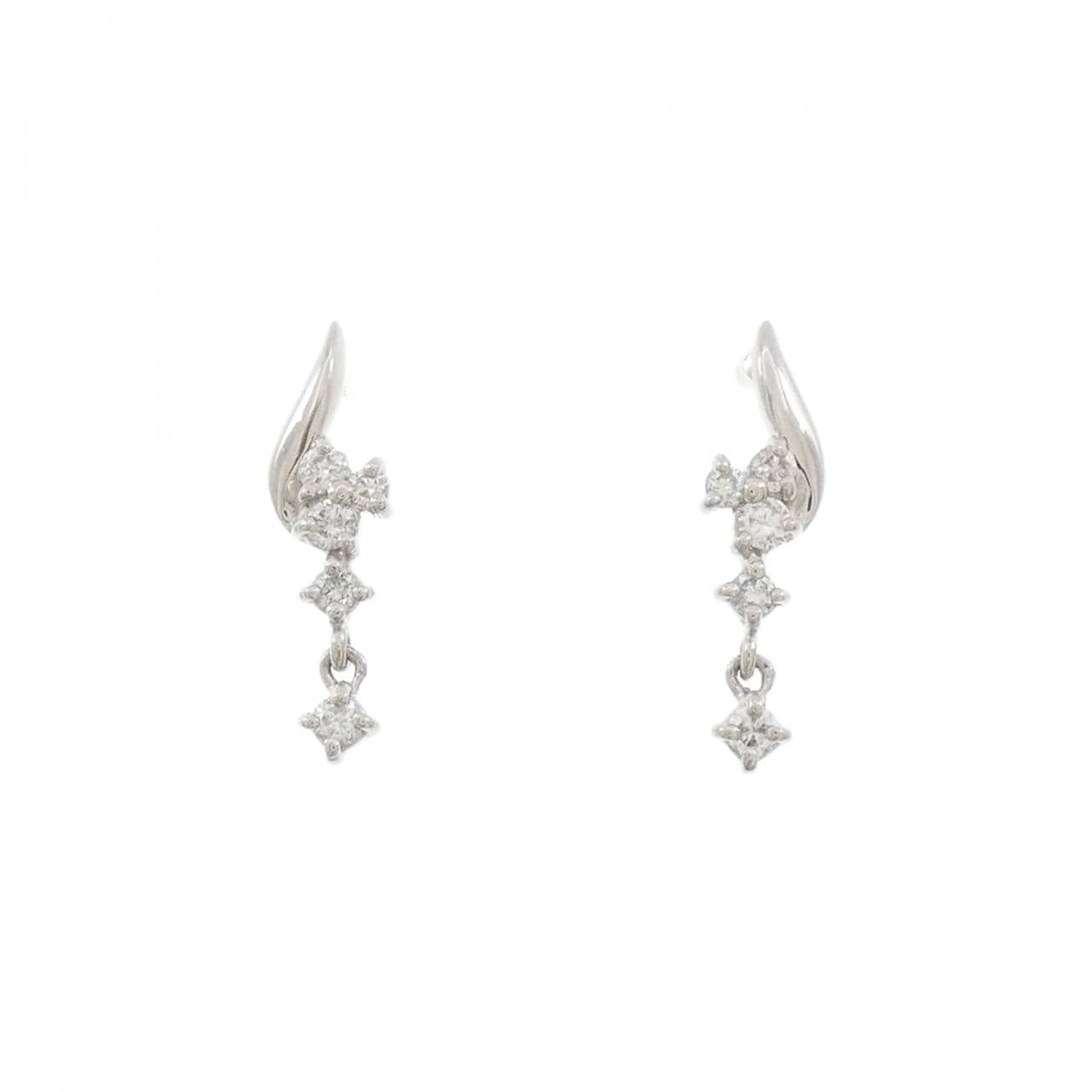 PT900 ダイヤモンド ピアス