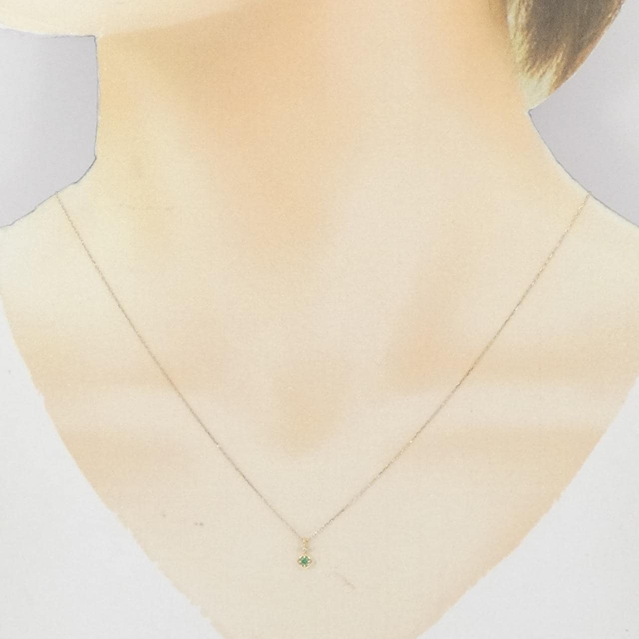 K10YG エメラルド ネックレス