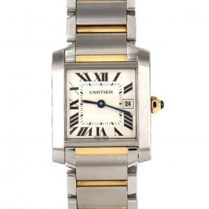 Cartier Tank Francaise MM Date Combi W51012Q4 SSxYG Quartz