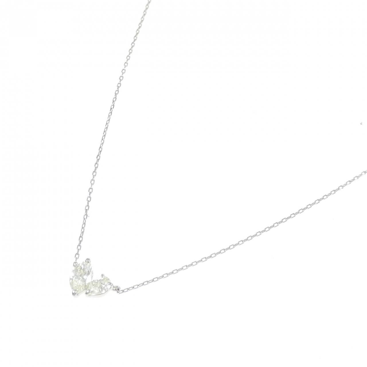 【新品】PT900/PT850 ダイヤモンド ネックレス 0.30CT