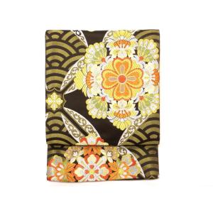 袋帯　全通柄　　芯なし仕立