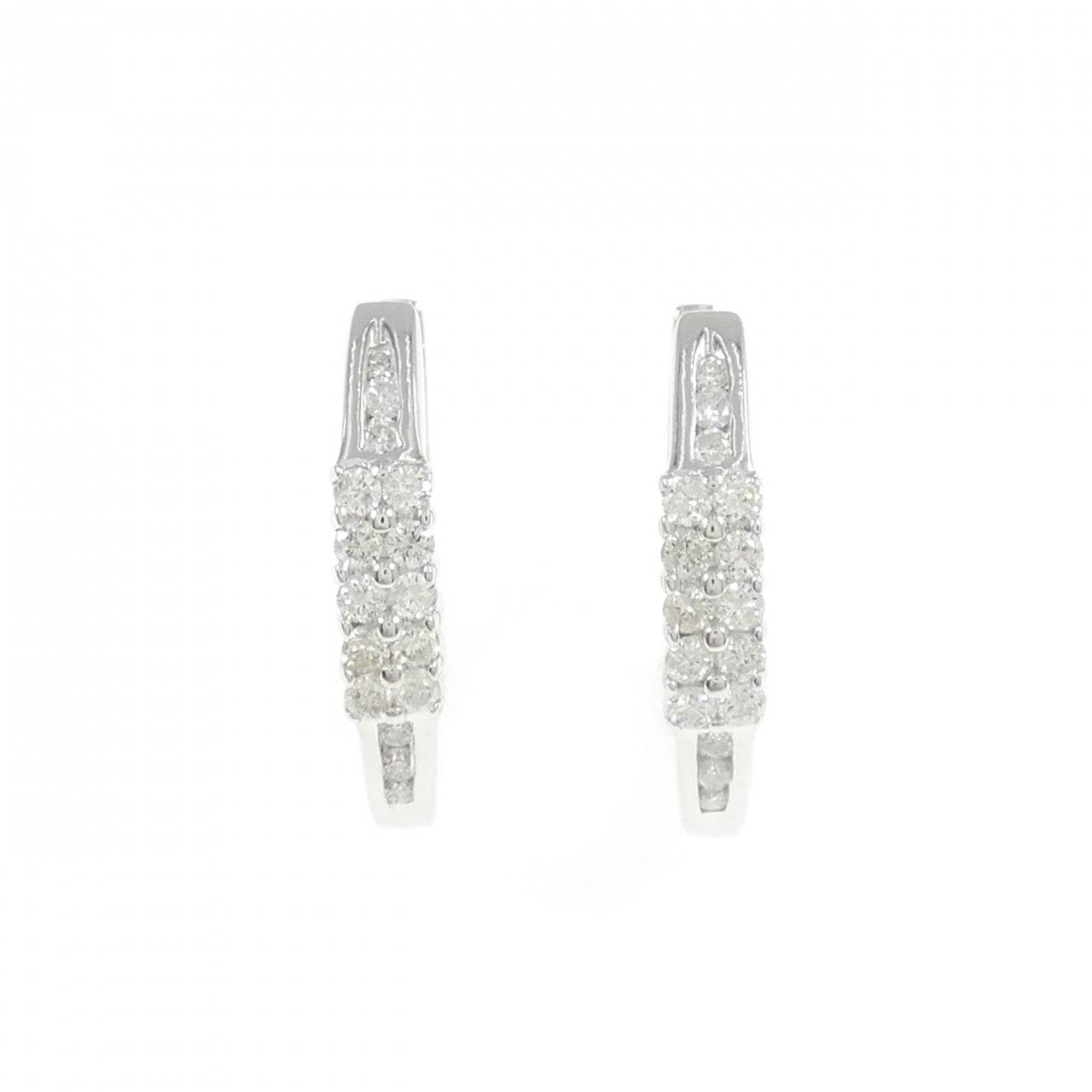 585WG ダイヤモンド ピアス