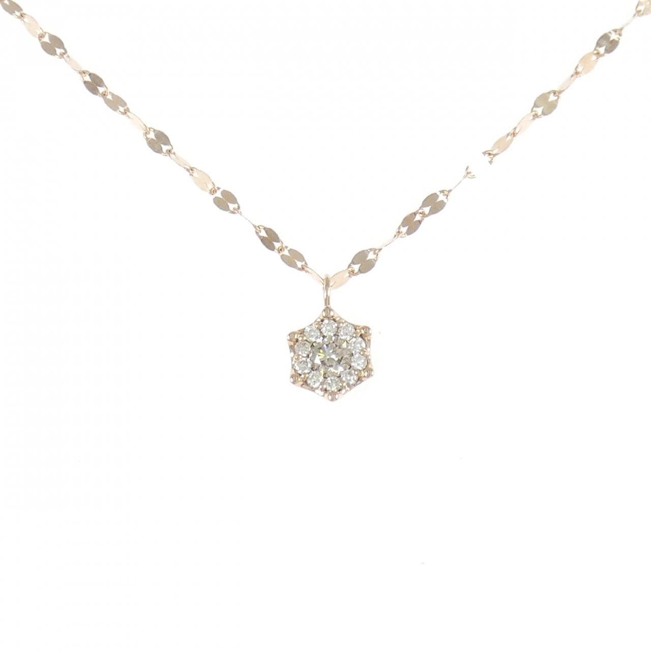 K18PG ダイヤモンド ネックレス 0.31CT