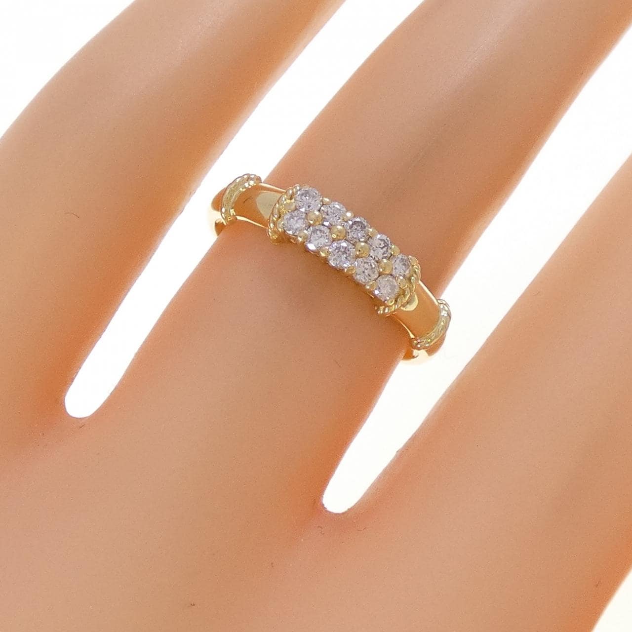 K18YG ダイヤモンド リング 0.20CT