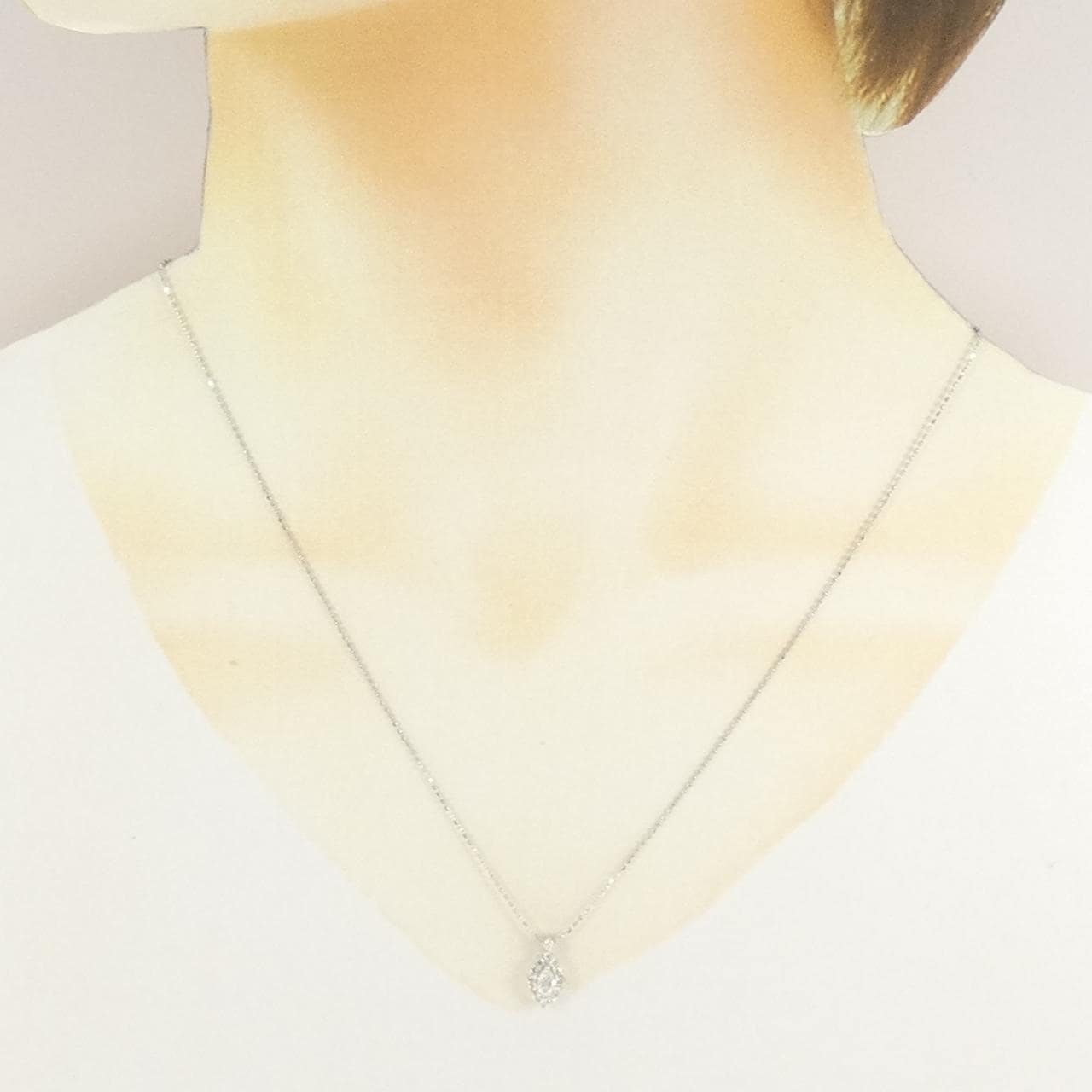 ジーエスティービー ダイヤモンド ネックレス 0.15CT