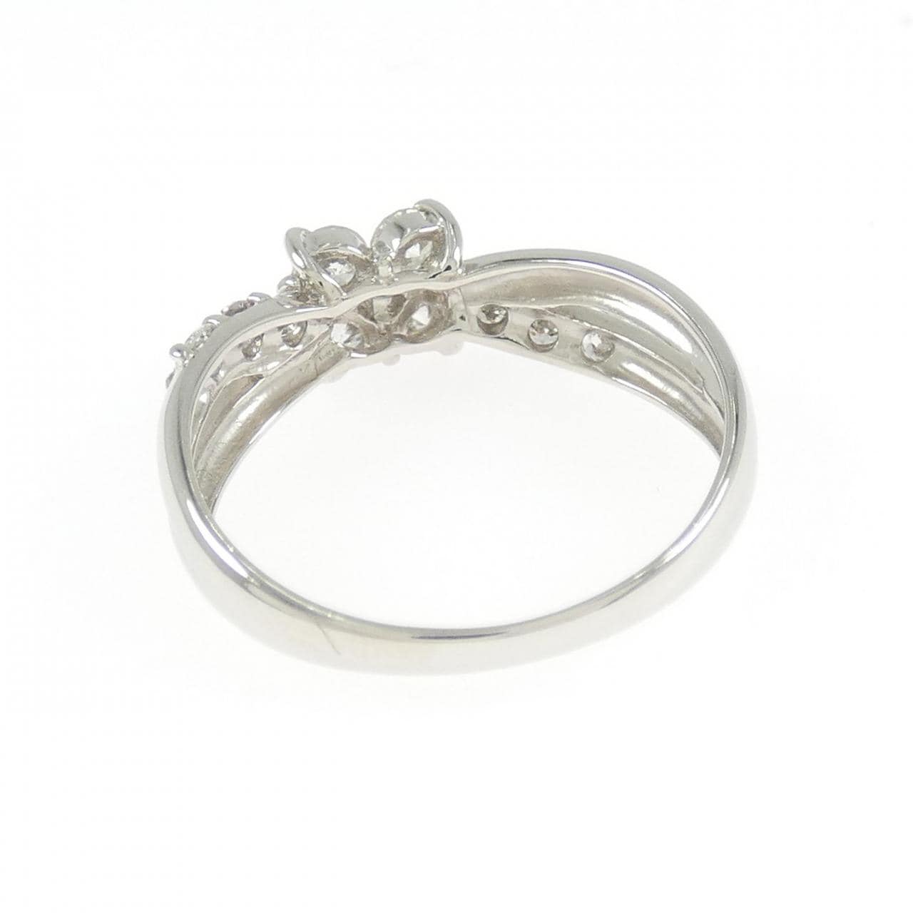 PT900 フラワー ダイヤモンド リング 0.50CT