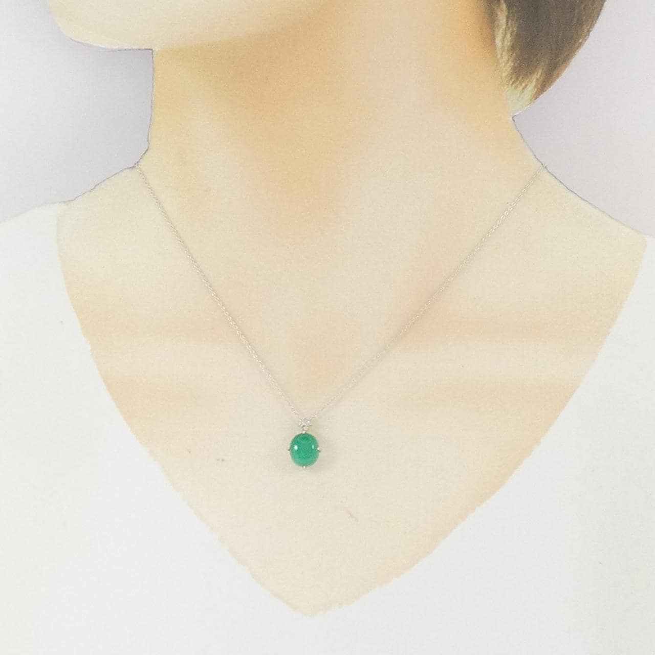 K18WG エメラルド ネックレス 2.00CT
