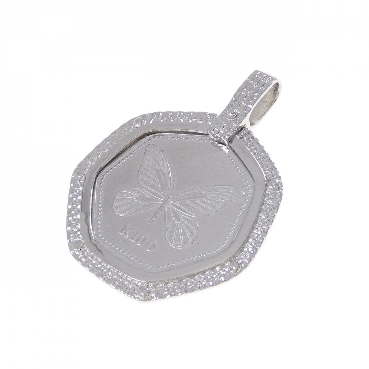 PT900 (frame) coin pendant