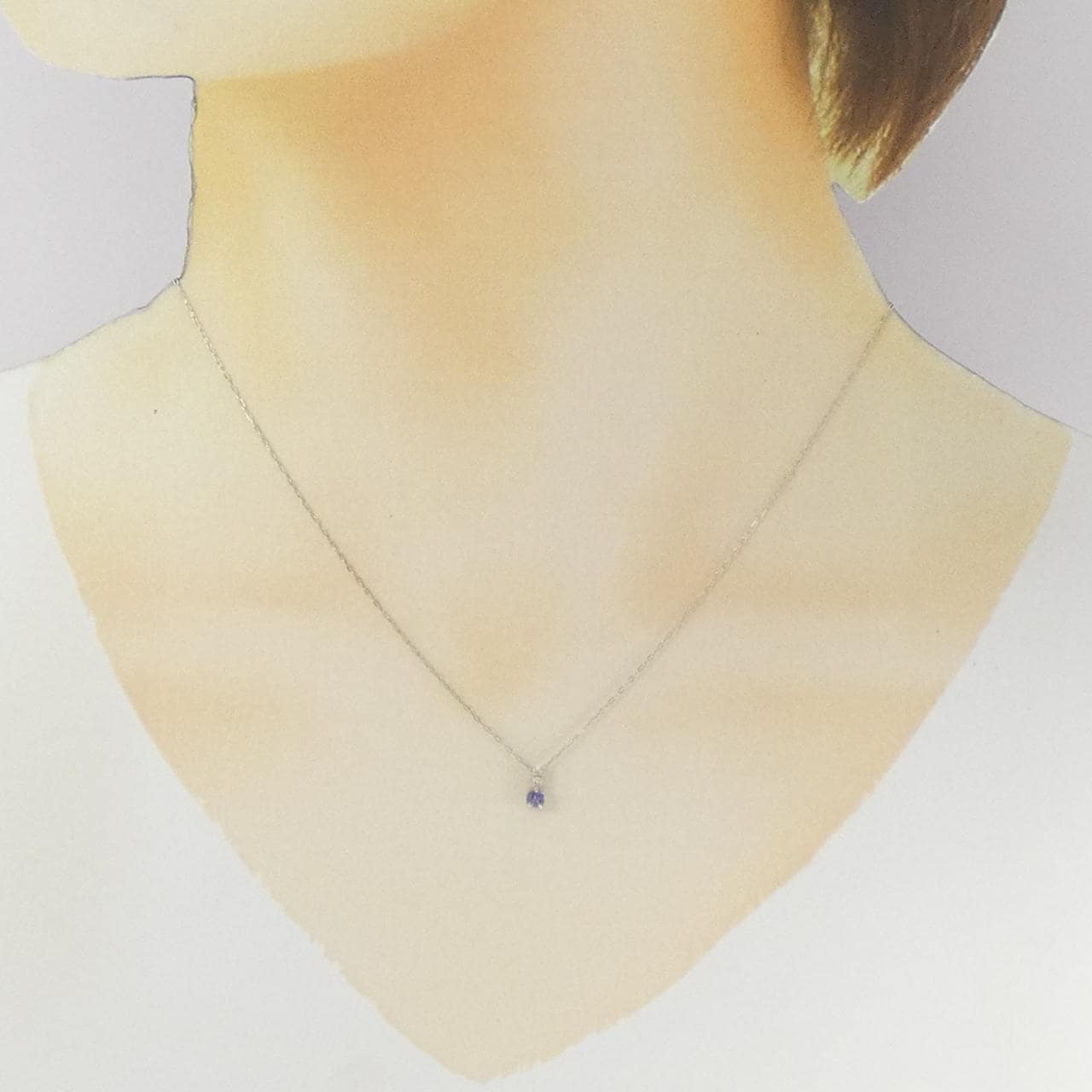 PT900/PT850 タンザナイト ネックレス