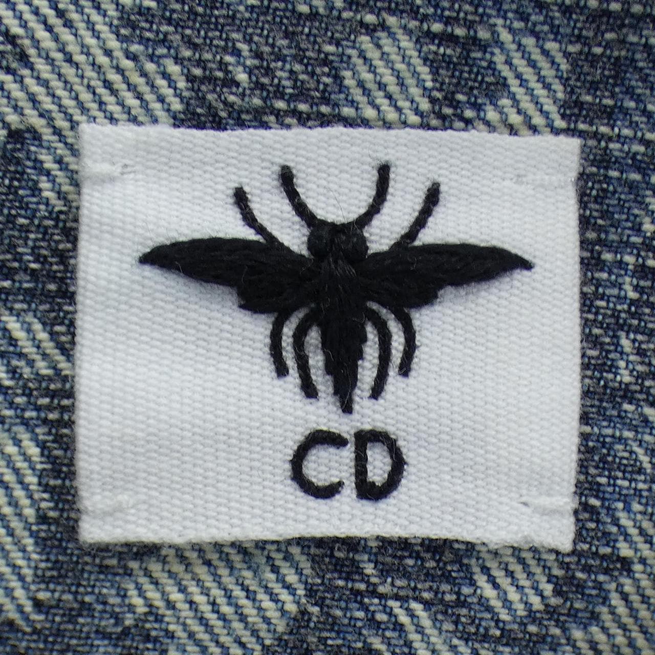 クリスチャンディオール CHRISTIAN DIOR ディオールオブリークコットンデニム フレアミディドレス 612R50A3153 ワンピース