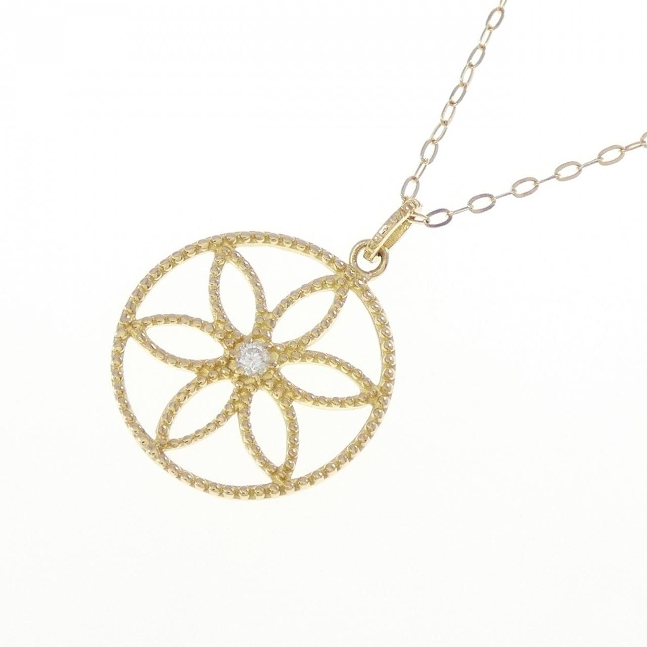 K18YG ダイヤモンド ネックレス 0.02CT