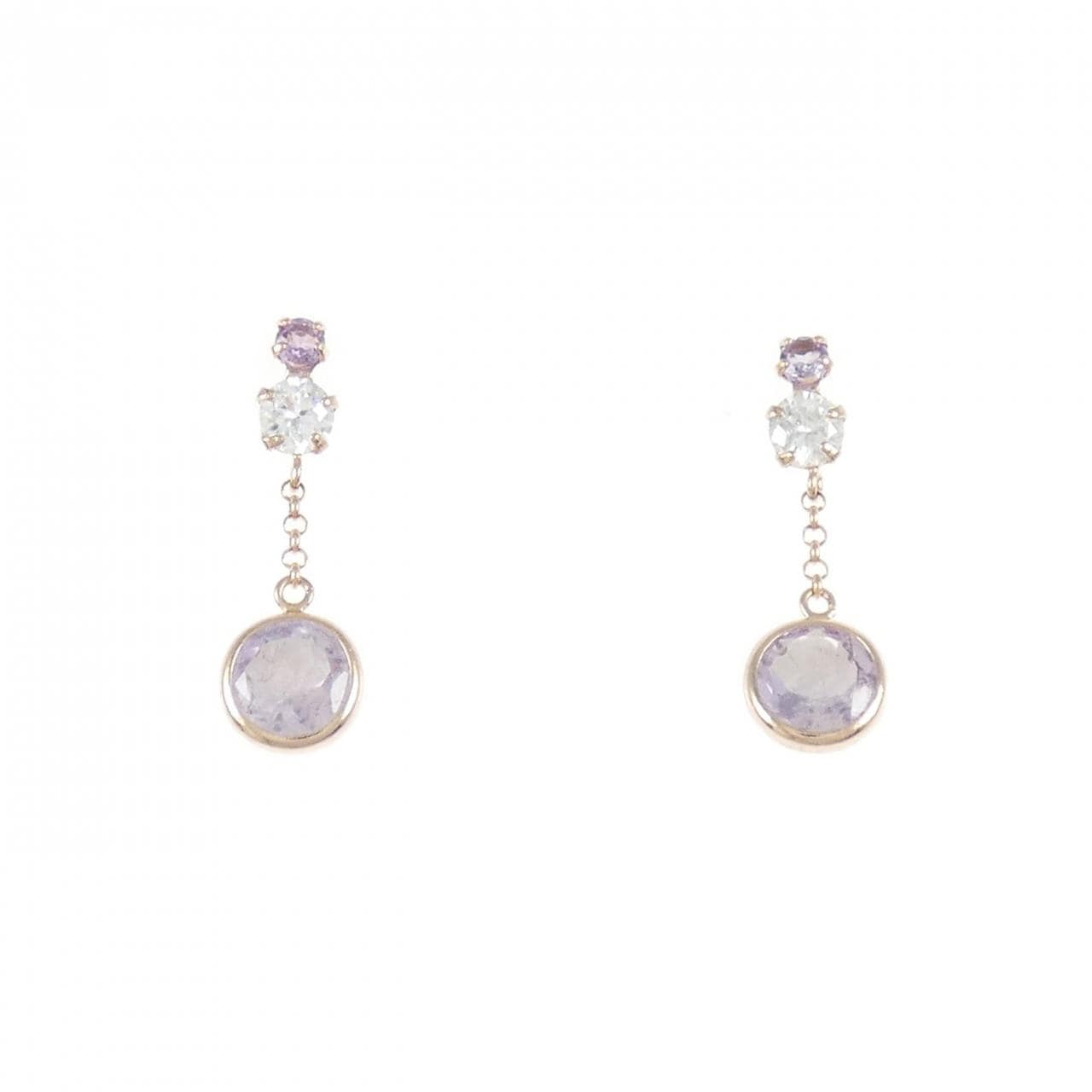 K10PG アメジスト ピアス