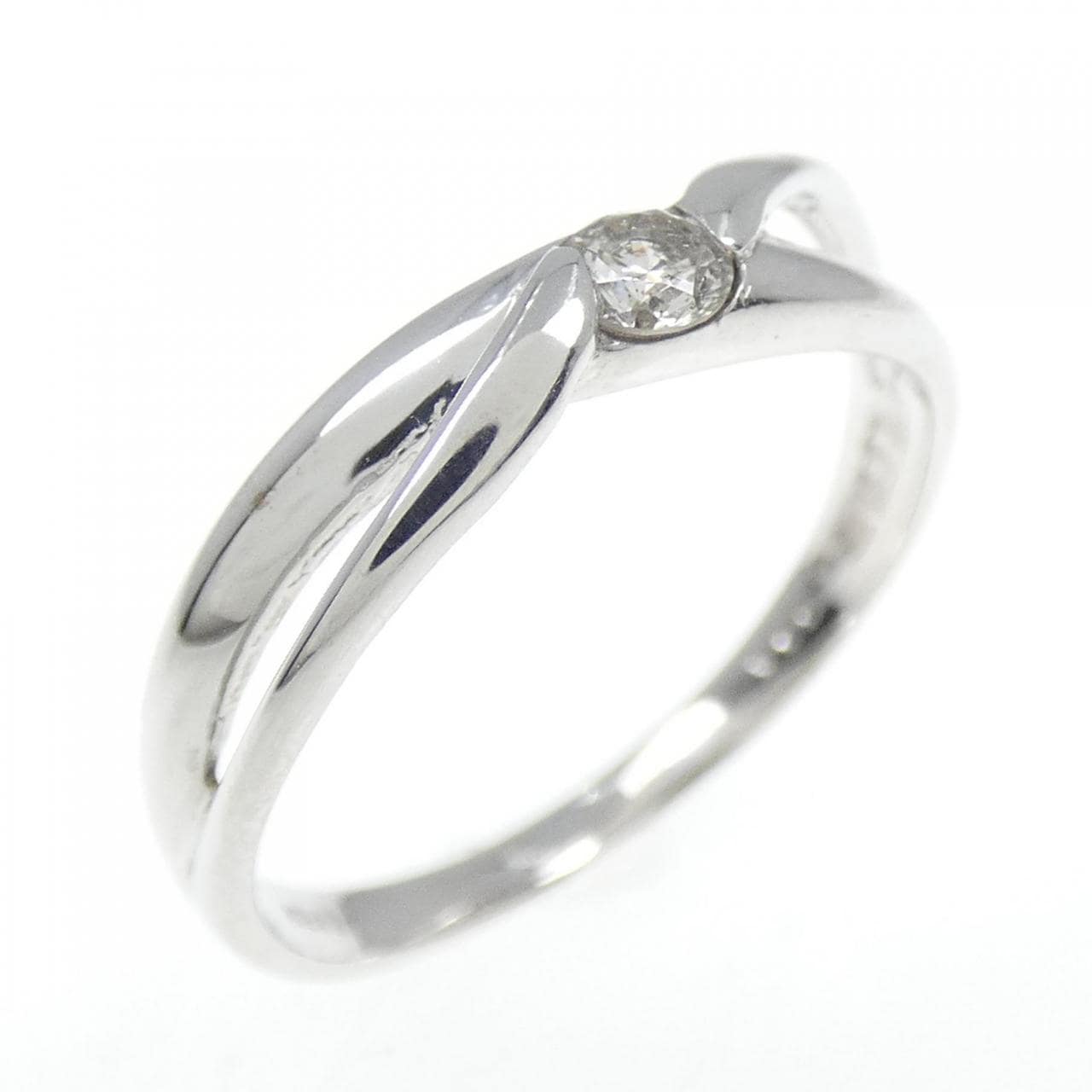K18WG ダイヤモンド リング 0.08CT