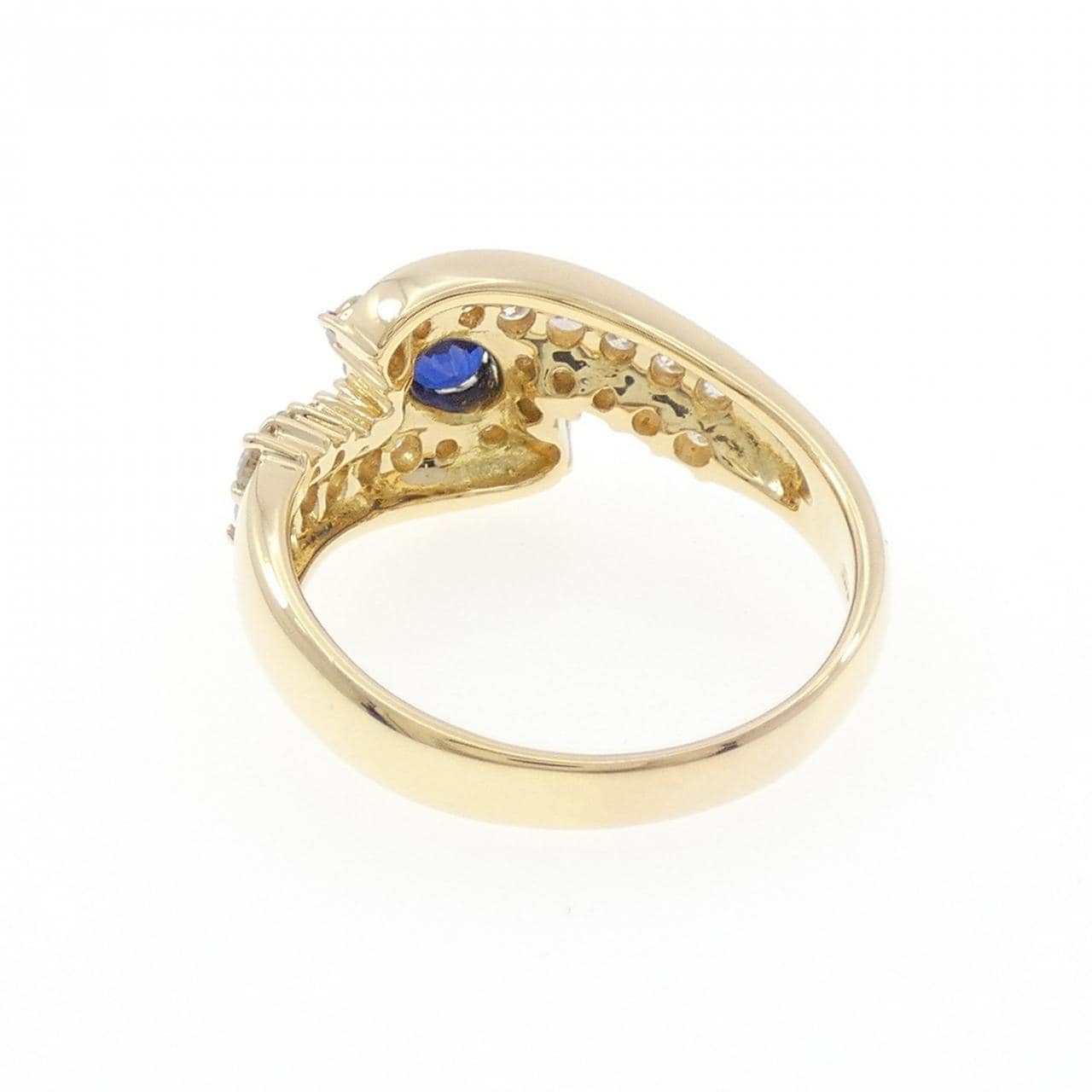 K18YG サファイヤ リング 0.44CT