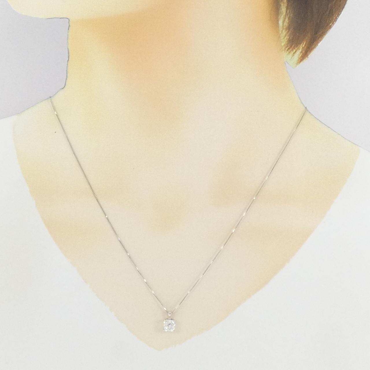 PT900/PT850鑽石項鍊，1.004克拉，F色，I1淨度，異形切割