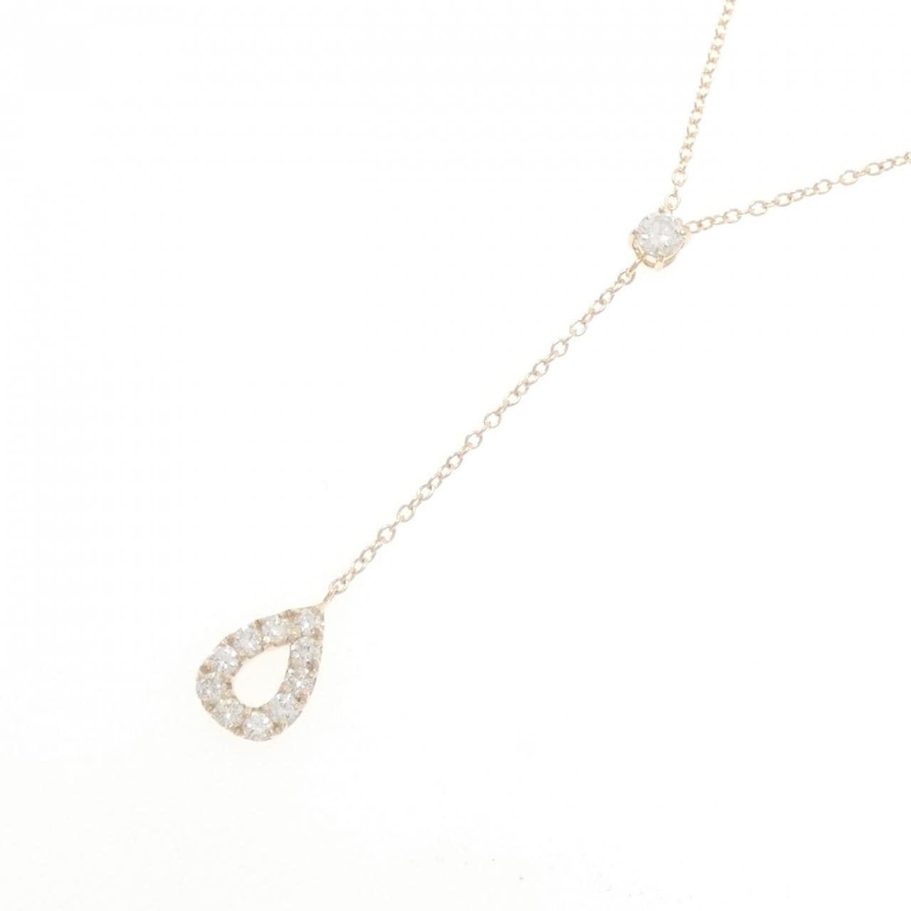 【リメイク】K10YG ダイヤモンド ネックレス 0.28CT