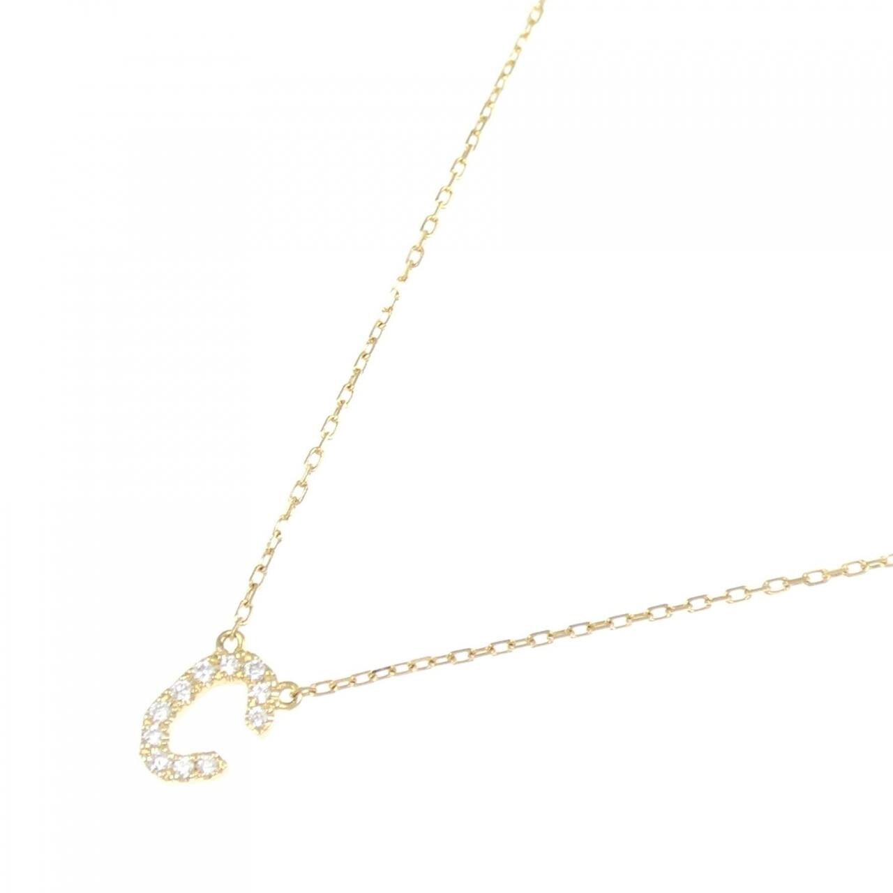 アーカー イニシャル ネックレス 0.05CT