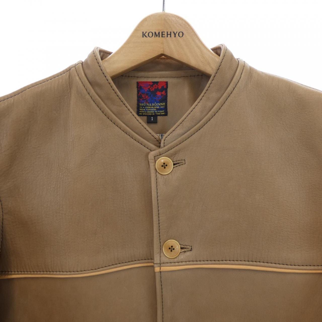 Blue Naboin BRU NA BOINNE 5215皮夹克