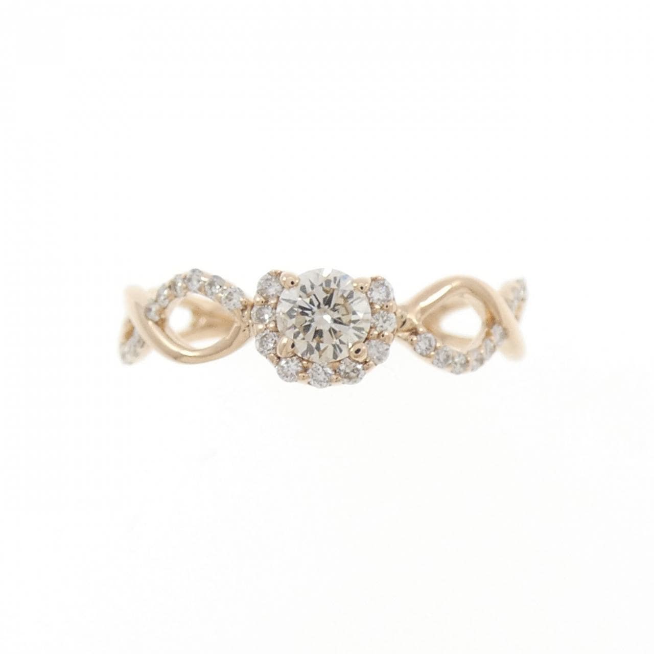 K18PG ダイヤモンド リング 0.20CT