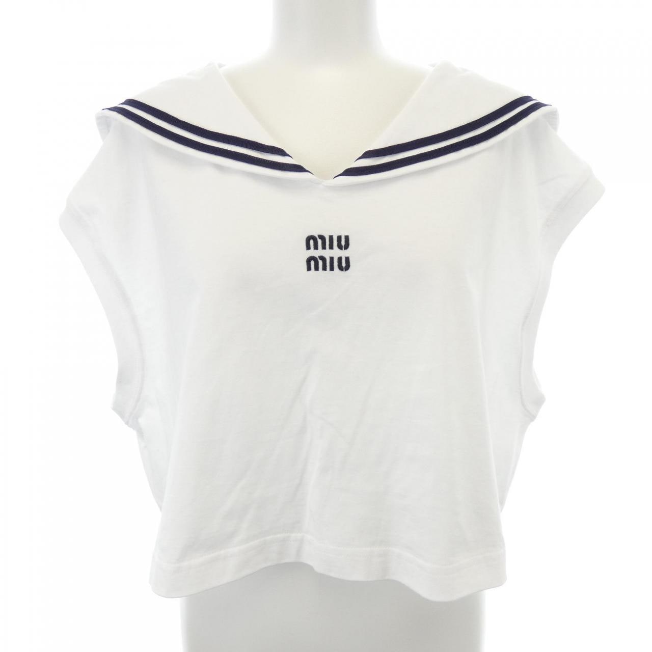 ミュウミュウ MIU MIU セーラーカラートリミング MJT689 S000 14EM トップス