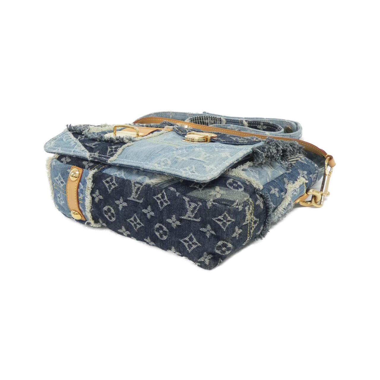 LOUIS VUITTON Monogram Denim Patchwork Posty M95374 Shoulder Bag