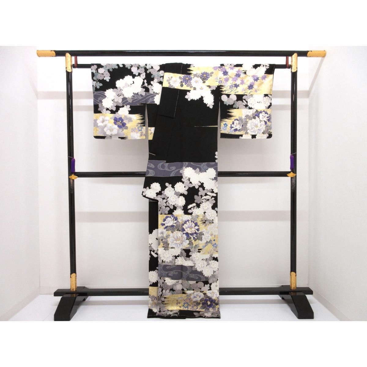 【未使用品】訪問着　友禅金彩加工【吉澤織物】