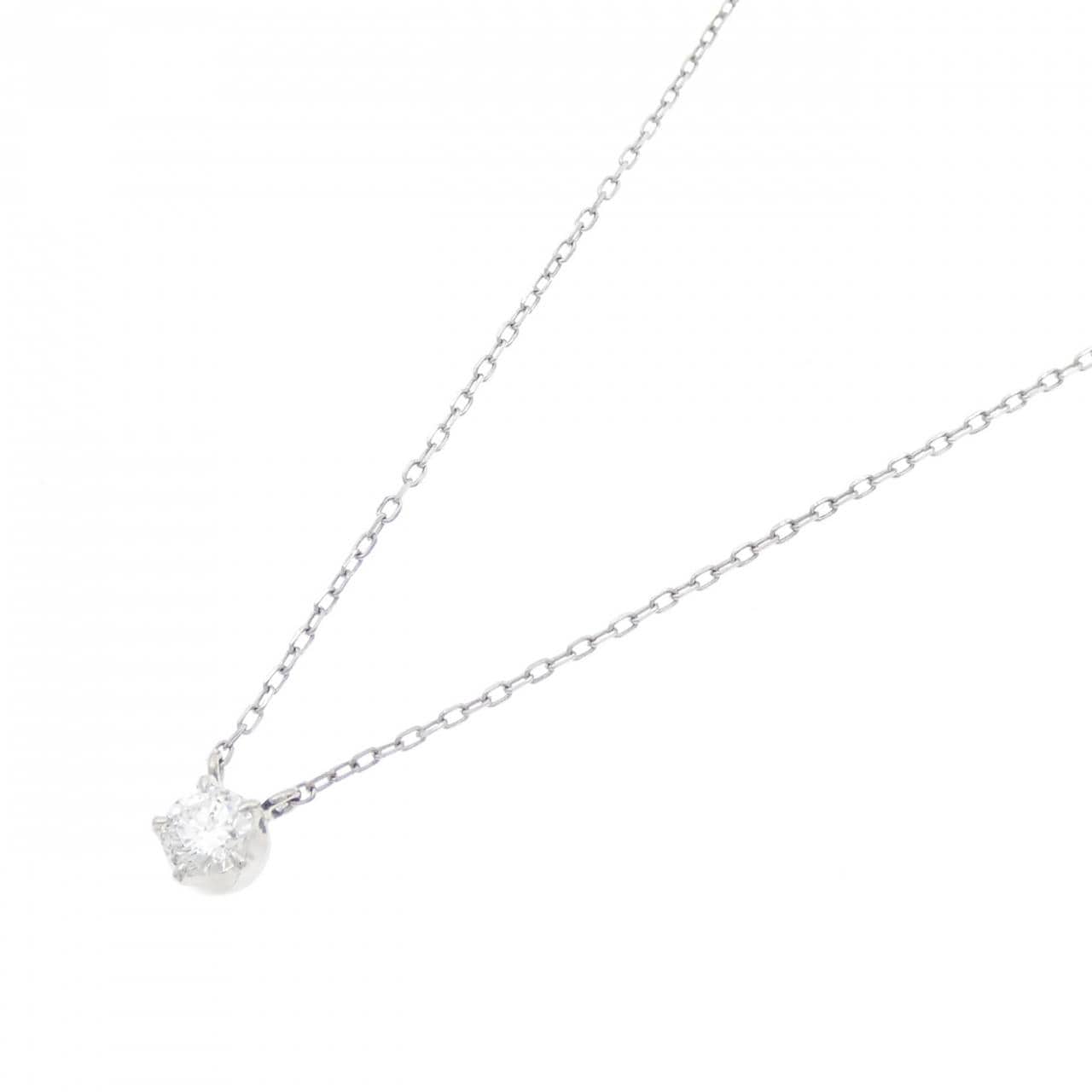 PT ソリティア ダイヤモンド ネックレス 0.29CT
