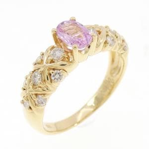 K18YG サファイヤ リング 0.50CT