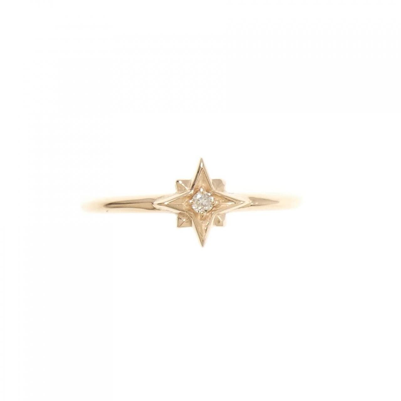 K18PG ダイヤモンド リング 0.015CT
