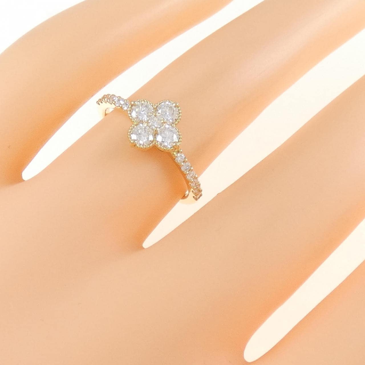 [新品] K18YG鑽石戒指 0.360CT F SI1 VG