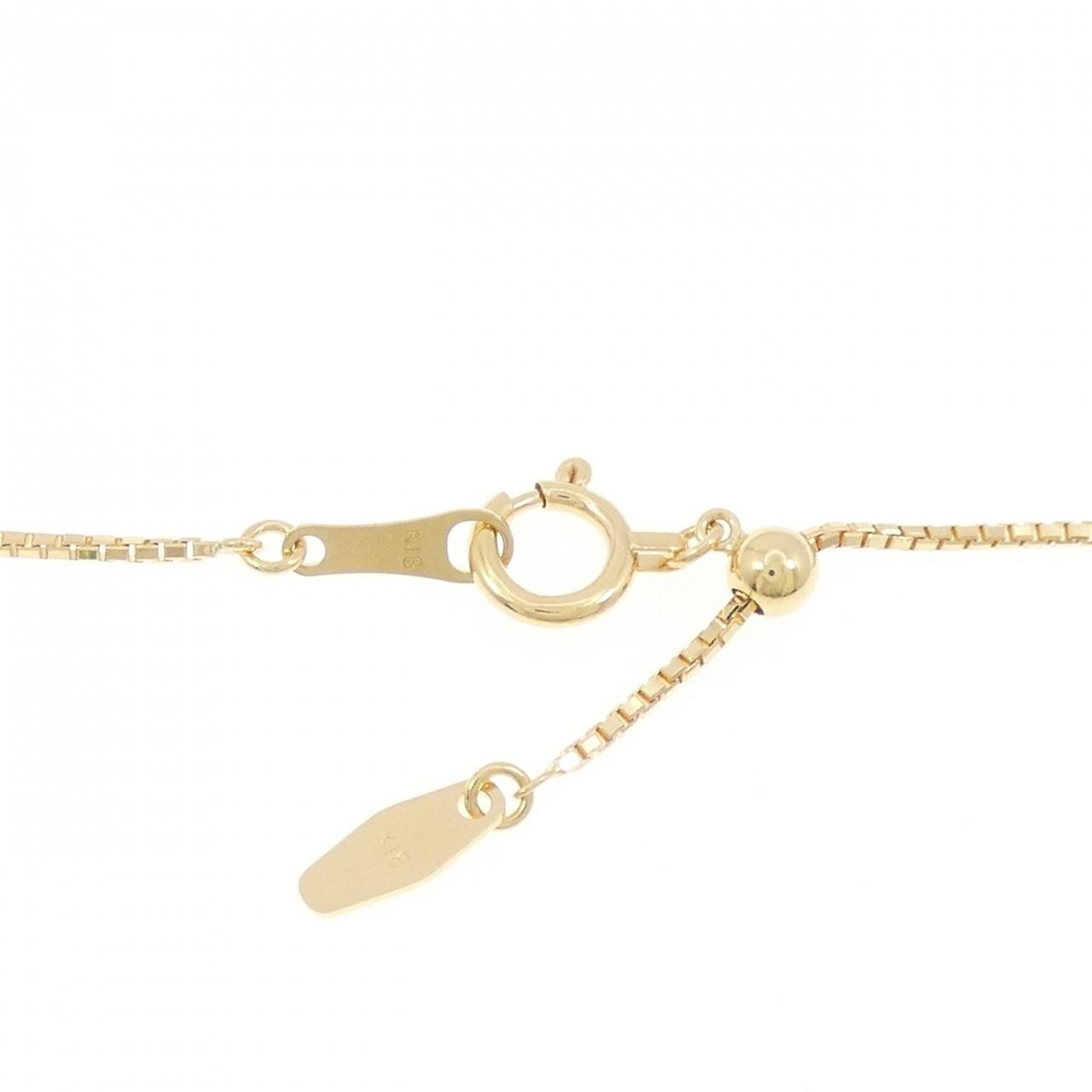 K18YG エメラルド ネックレス 0.50CT