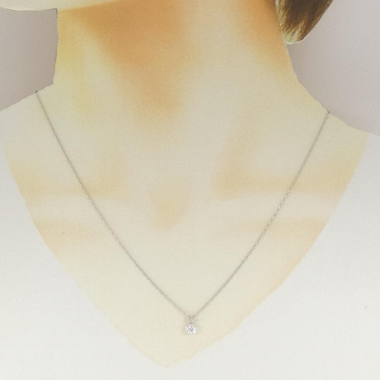 PT900/PT850 ダイヤモンド ネックレス 0.260CT D VVS2 3EXT H&C