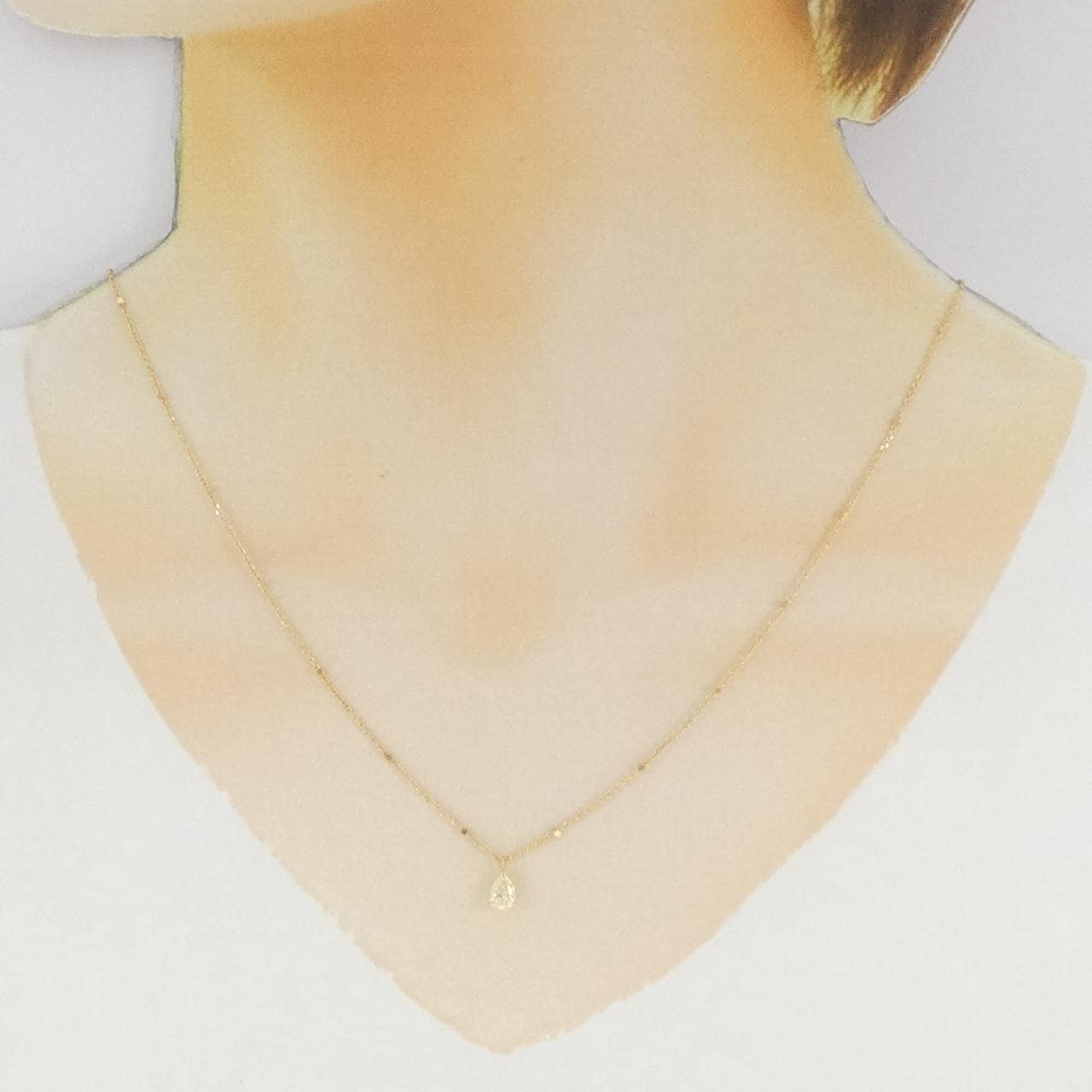 K18YG ダイヤモンド ネックレス 0.302CT