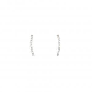 K18WG ダイヤモンド ピアス 0.10CT