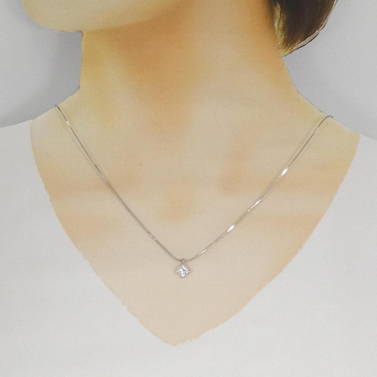 PT900/PT850 ダイヤモンド ネックレス 0.553CT