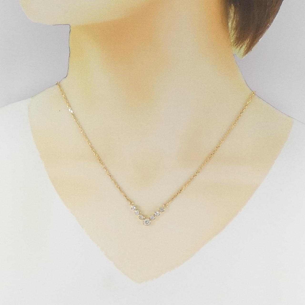 K18YG ダイヤモンド ネックレス