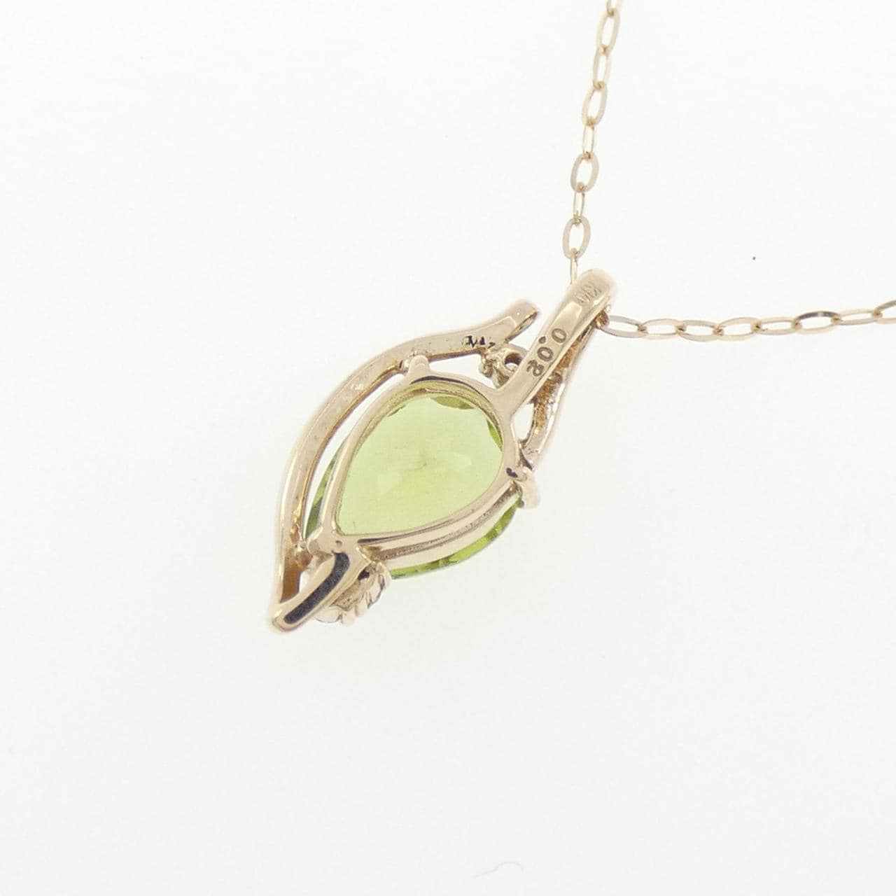 K10YG ペリドット ネックレス