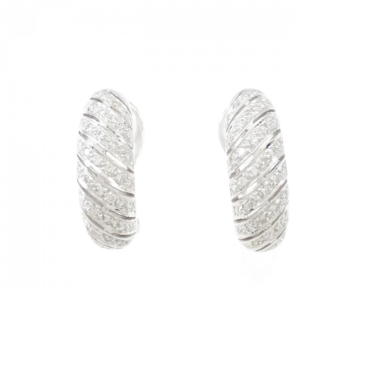 750WG Diamond Earrings 0.54CT