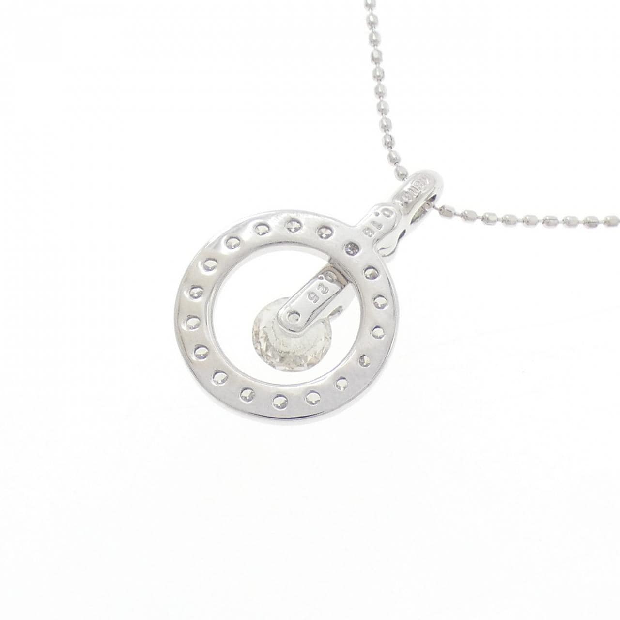 K18WG ダイヤモンド ネックレス 0.25CT