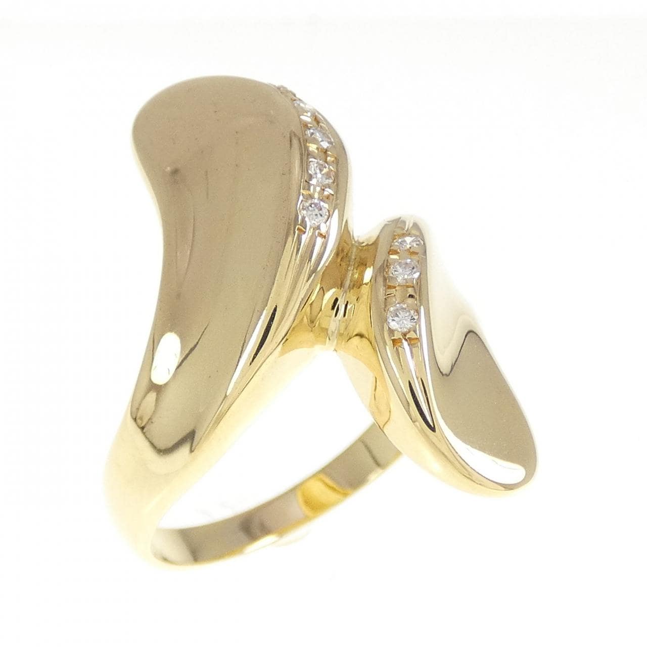 K18YG ダイヤモンド リング 0.08CT