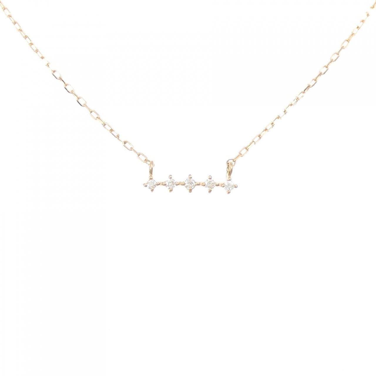 [BRAND NEW] K10PG Diamond necklace 0.02CT