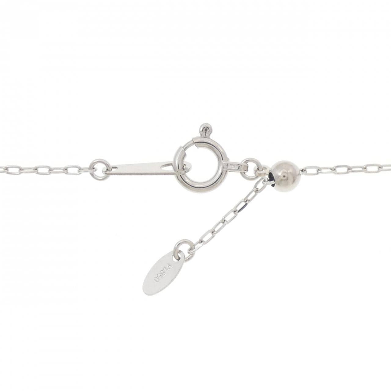 PT900/PT850 ルビー ネックレス 0.65CT