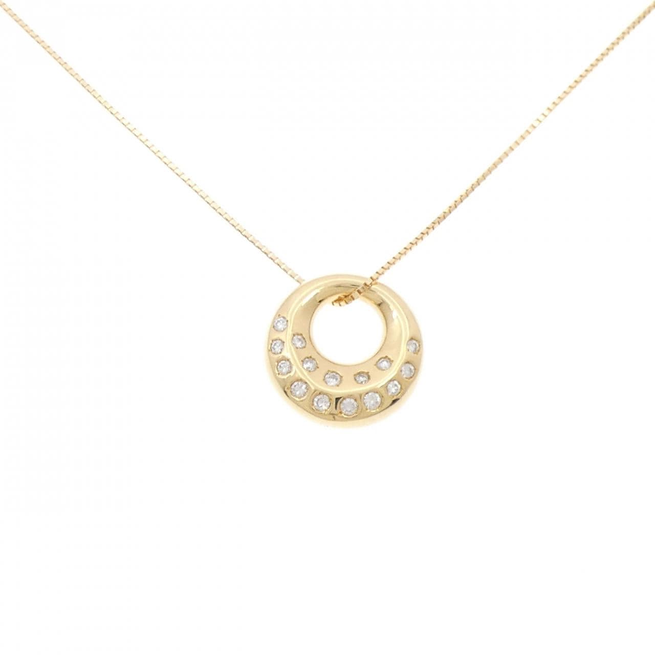 K18YG ダイヤモンド ネックレス 0.25CT