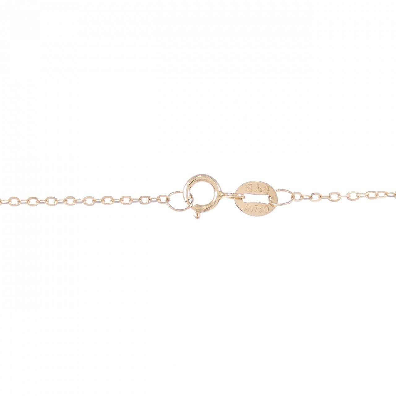 750PG ダイヤモンド ネックレス 0.10CT