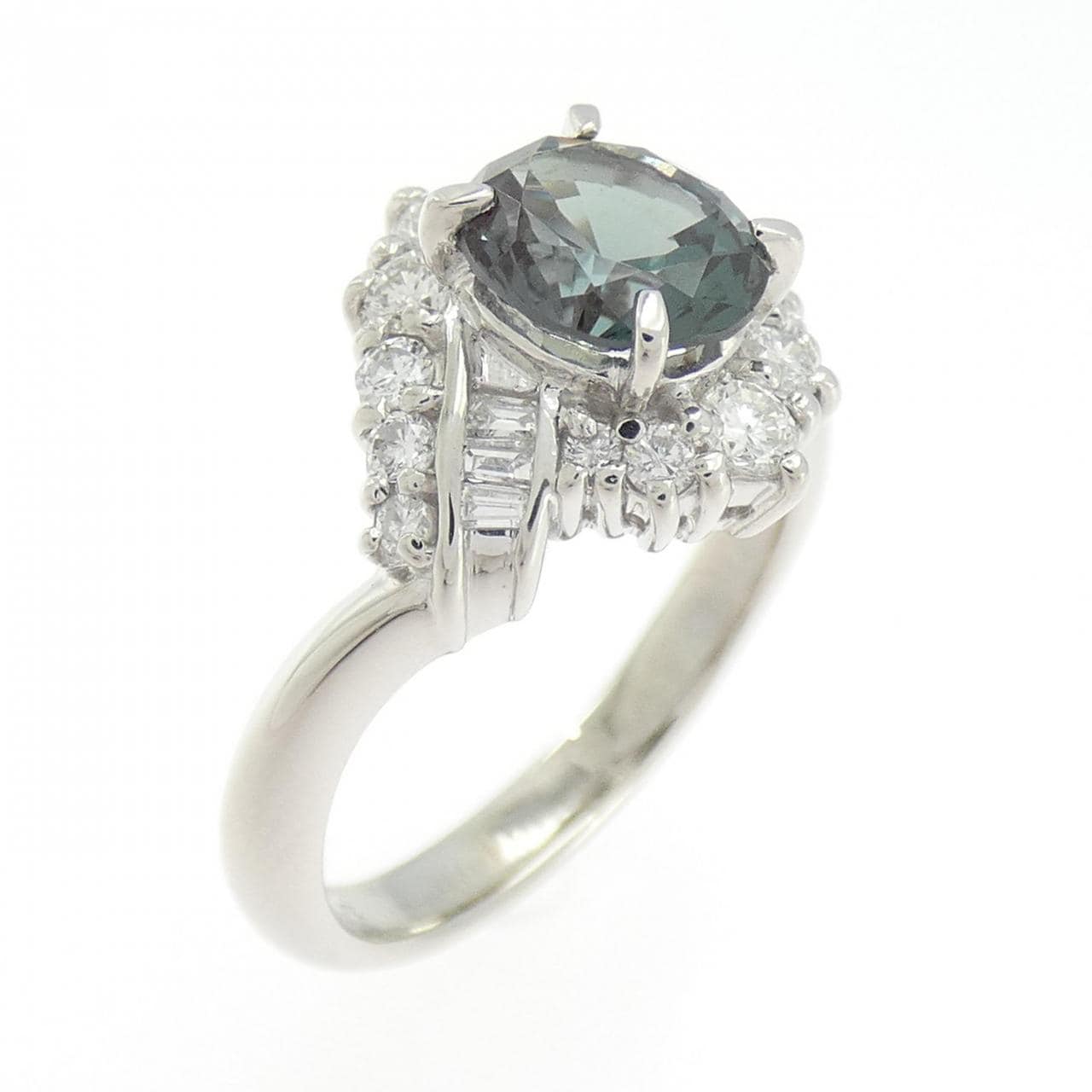 クレサンベール 合成アレキサンドライト リング 1.10CT