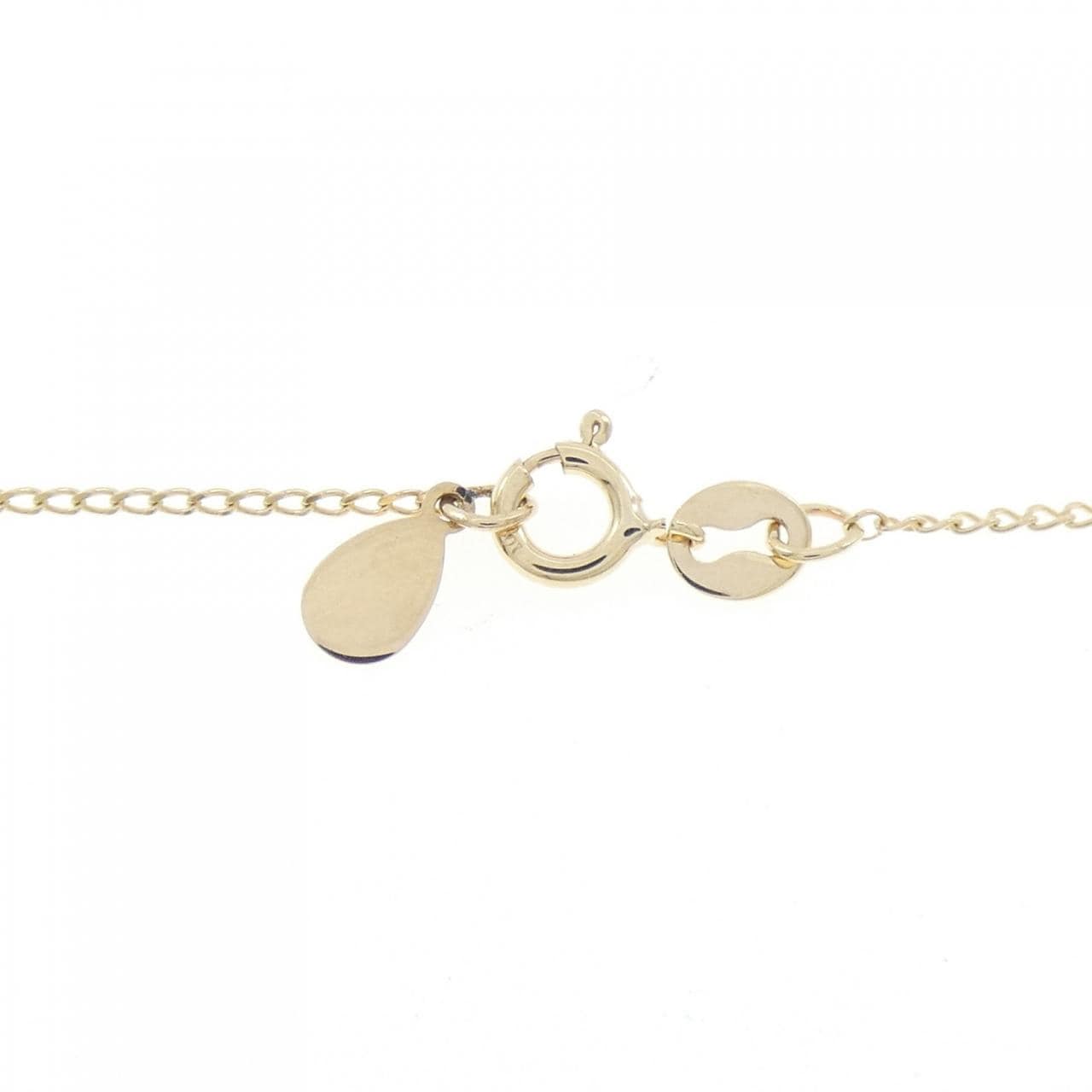 K10YG ソリティア ダイヤモンド ネックレス