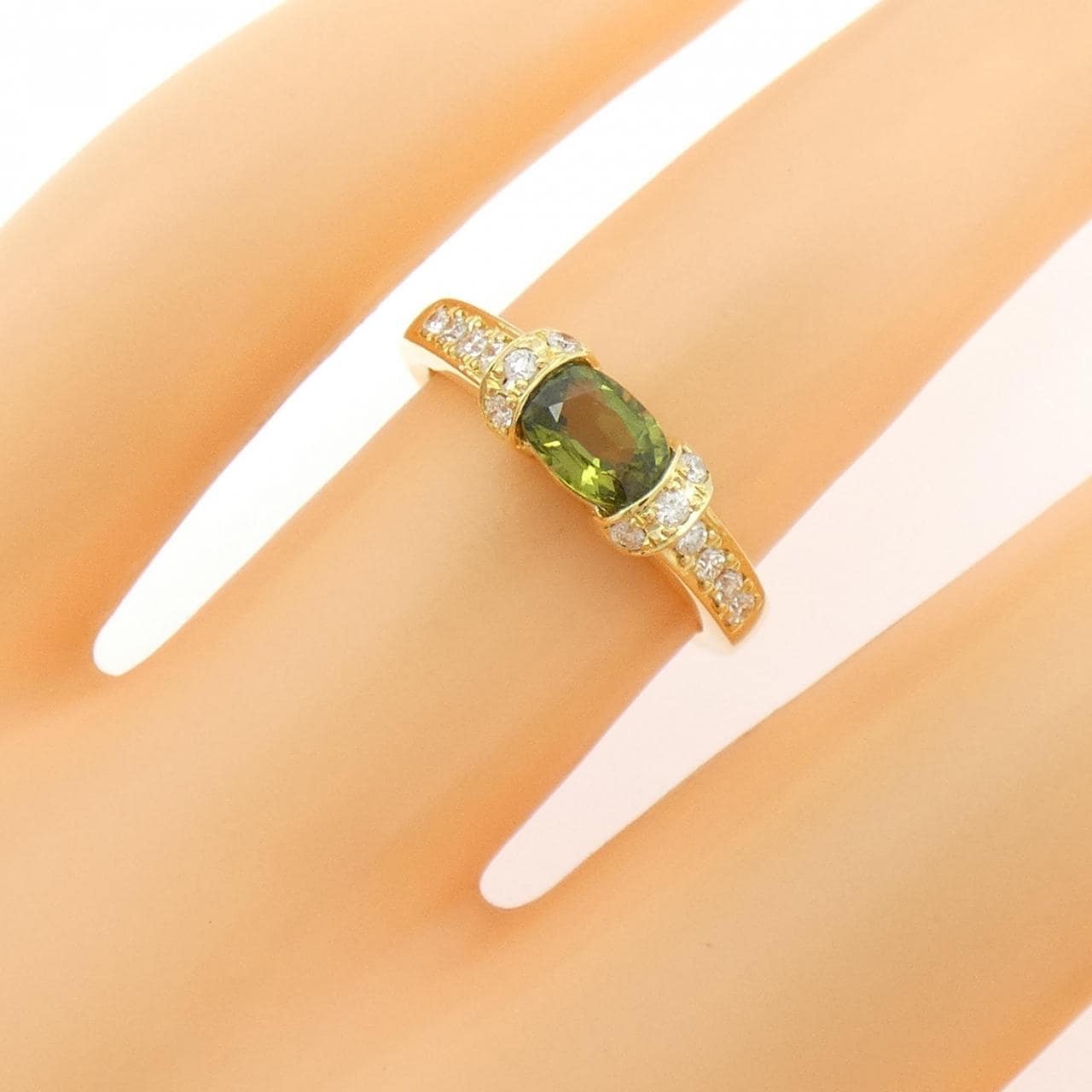 K18YG サファイヤ リング 0.681CT