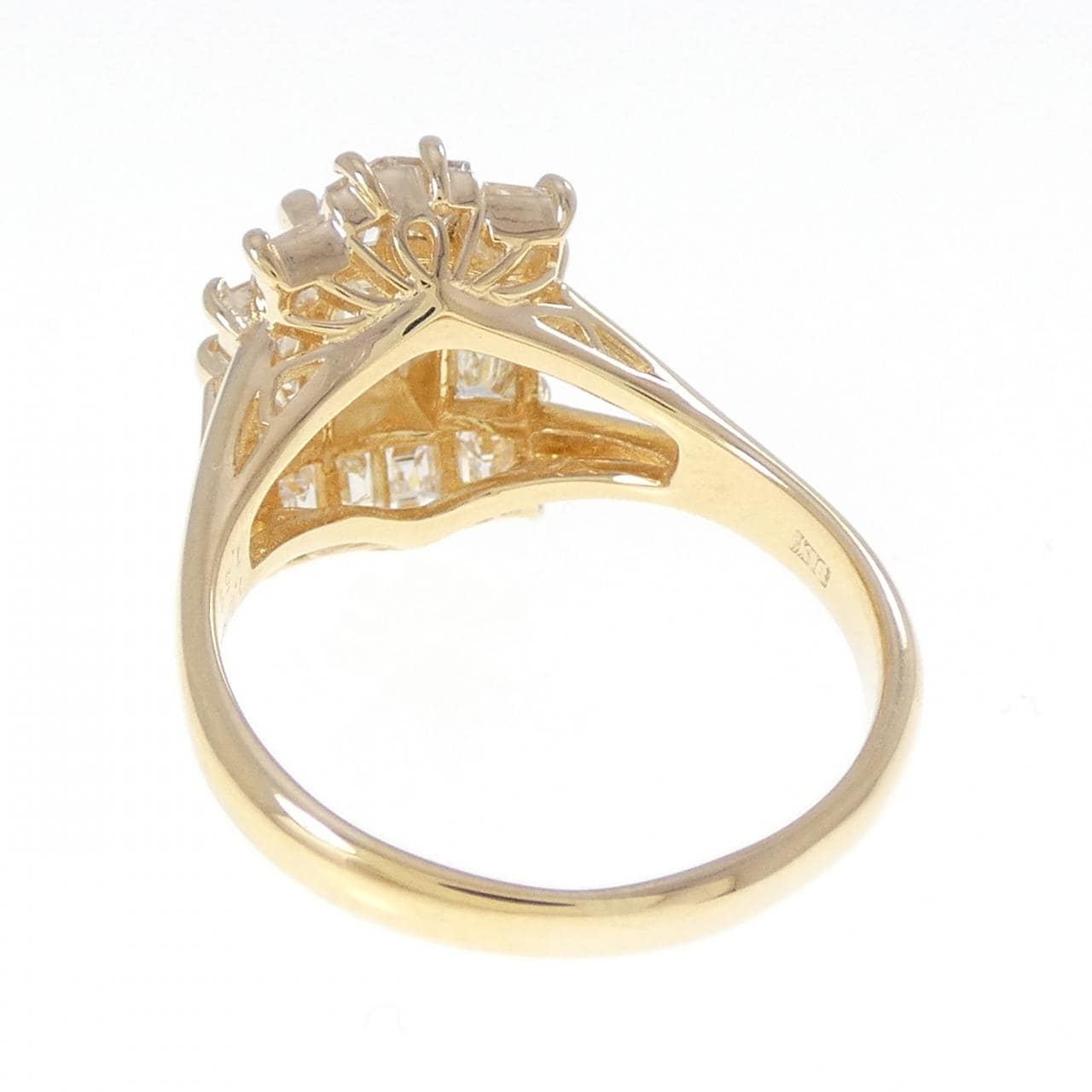 K18YG ダイヤモンド リング 1.080CT