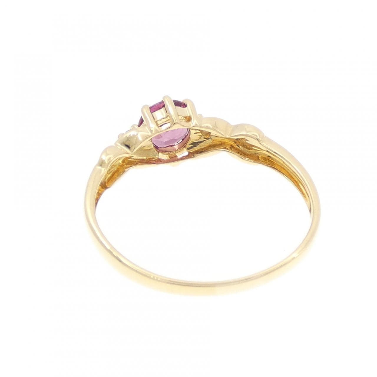 K18YG ガーネット リング 0.50CT