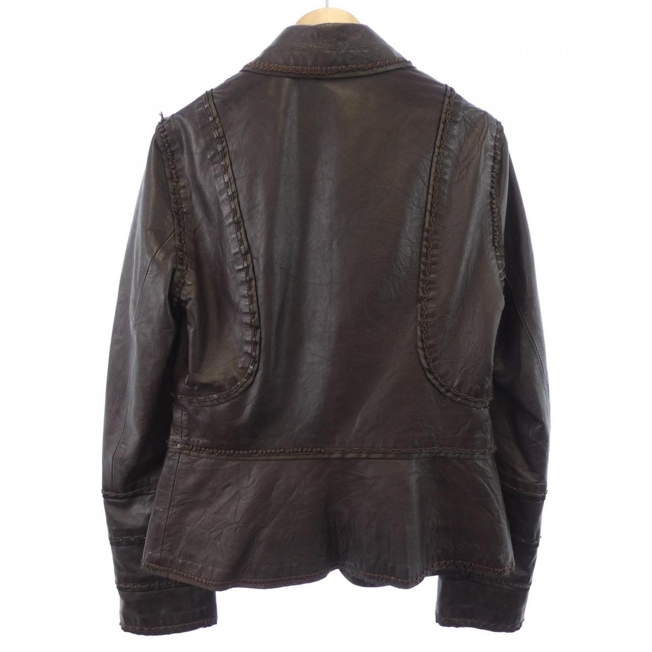 モスキーノチープアンドシック MOSCHINO CHEAP&CHIC RA37026190 レザーライダースジャケット